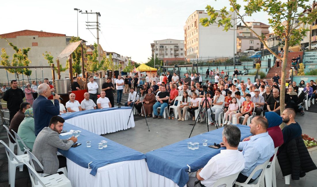 Gebze Belediye Başkanı Zinnur Büyükgöz’ün vatandaşlarla doğrudan bir araya geldiği