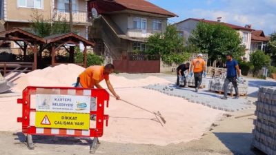 Kartepe Belediyesi, ilçe genelinde ulaşım altyapısını güçlendirmeye yönelik çalışmalarına aralıksız
