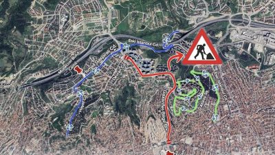 Kocaeli Büyükşehir Belediyesi, İzmit Gazanfer Bilge Bulvarı’nda (Santral Rampası) üstyapı