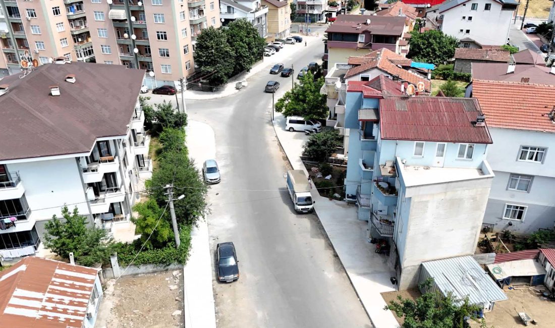 Kocaeli Büyükşehir Belediyesi, Gölcük Çiftlik Mahallesi’nde altyapısı yenilenen bölgede başlattığı