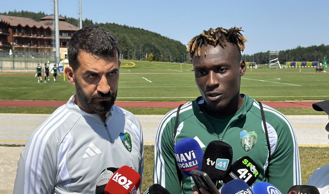 Kocaelispor’un futbolcusu Daniel Agyei, yeni sezon hazırlıkları kapsamında sürdürülen Topuk