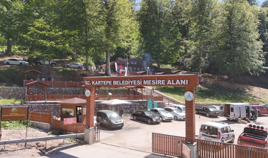 Kartepe Belediyesi Mesire Alanı, kış aylarında sunduğu eşsiz manzaranın ardından