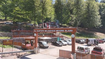 Kartepe Belediyesi Mesire Alanı, kış aylarında sunduğu eşsiz manzaranın ardından