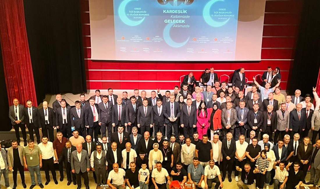 MHP Gebze İlçe Teşkilatı'nın 15. Olağan Kongresi yoğun katılımla gerçekleştirildi.
