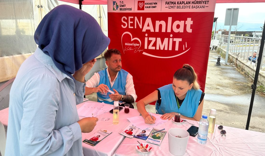 İzmit Belediyesi Çınar Halk Masa ekipleri “Sen Anlat İzmit” programı