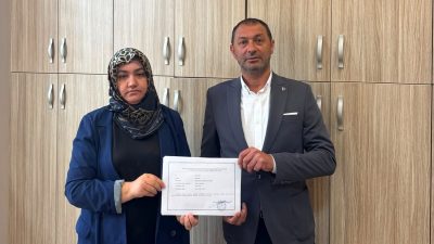 MHP Gölcük İlçe Başkanı Murat Motor, ilçe kongresinin ardından düzenlenen