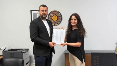 Milliyetçi Hareket Partisi (MHP) İlçe Başkanı Sezgin Aslan, olağan kongrede