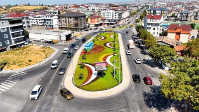 Kocaeli Büyükşehir Belediyesi’nin Darıca Tuzla Caddesi ile Battalgazi Caddesi kesişiminde