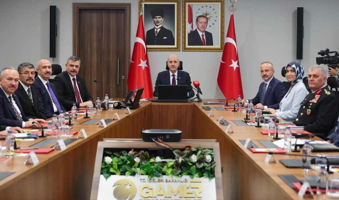 TBMM Başkanı Numan Kurtulmuş ve İçişleri Bakanı Mustafa Çiftçi başkanlığında,