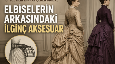 19. yüzyılın sonlarında kadın modasının en dikkat çekici parçalarından biri