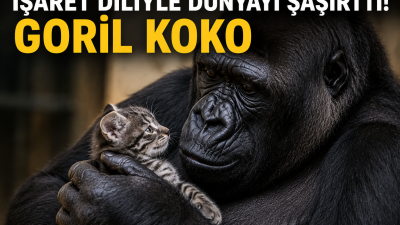 İşaret dili kullanarak insanlarla iletişim kurduğu belirtilen goril Koko, hayvanların