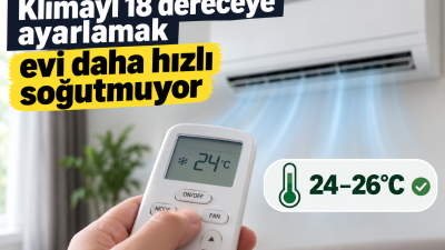 Yaz sıcaklarında serinlemek isteyen birçok kişi klimayı açar açmaz sıcaklığı