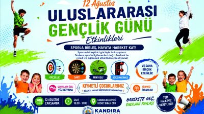 Kandıra Belediyesi, 12 Ağustos Uluslararası Gençlik Günü kapsamında çocukları ve