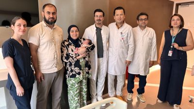 Hamileliğinin 23. haftasında omuriliğinde tümör tespit edilen 34 yaşındaki Amina