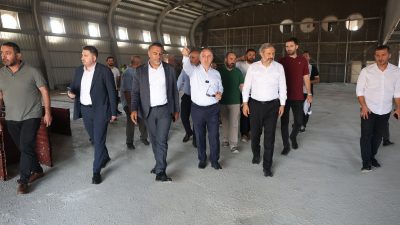 Kocaeli’nin Darıca ilçesinde yapımı devam eden Atatürk Caddesi Spor Kompleksi