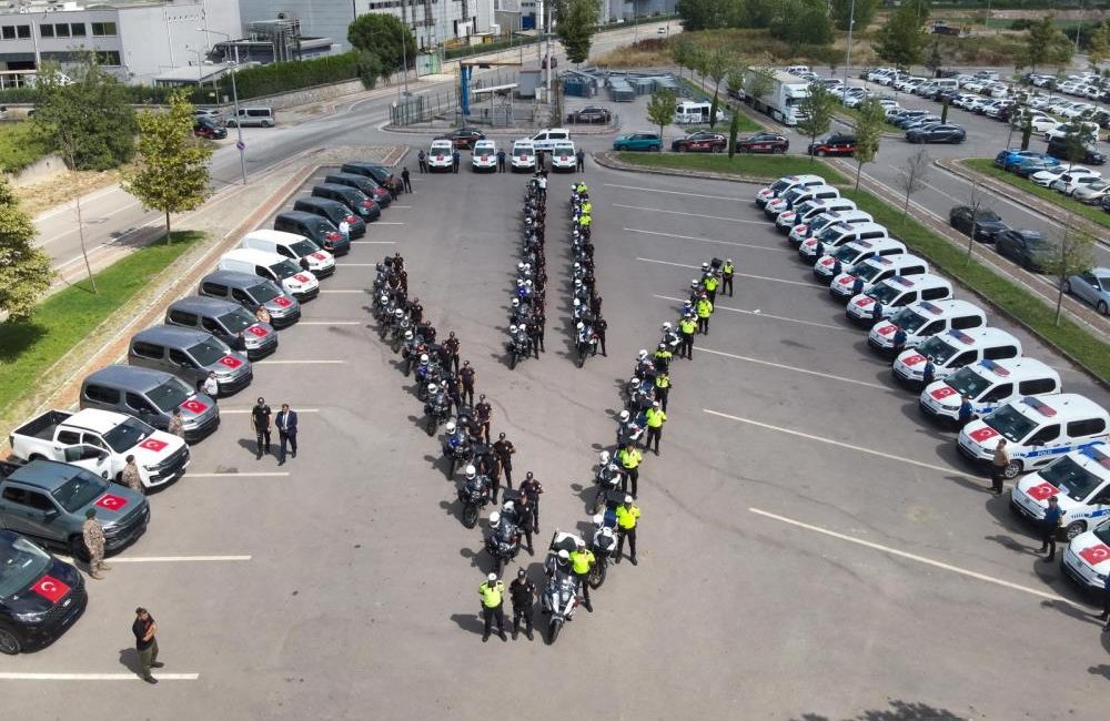 Kocaeli İl Emniyet Müdürlüğünün hizmetlerinde kullanılmak üzere sağlanan 74 yeni