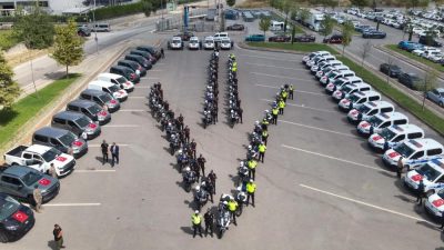 Kocaeli İl Emniyet Müdürlüğünün hizmetlerinde kullanılmak üzere sağlanan 74 yeni