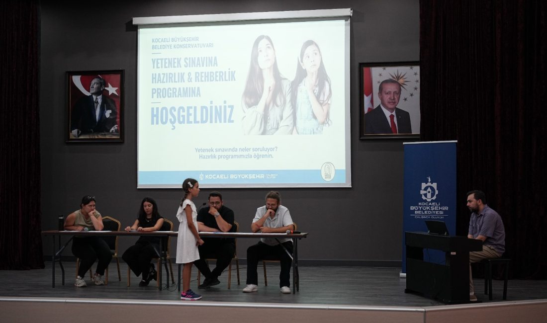 Kocaeli Büyükşehir Belediyesi’nin Eylül ayında gerçekleştirilecek Konservatuvar Yetenek Sınavları öncesinde