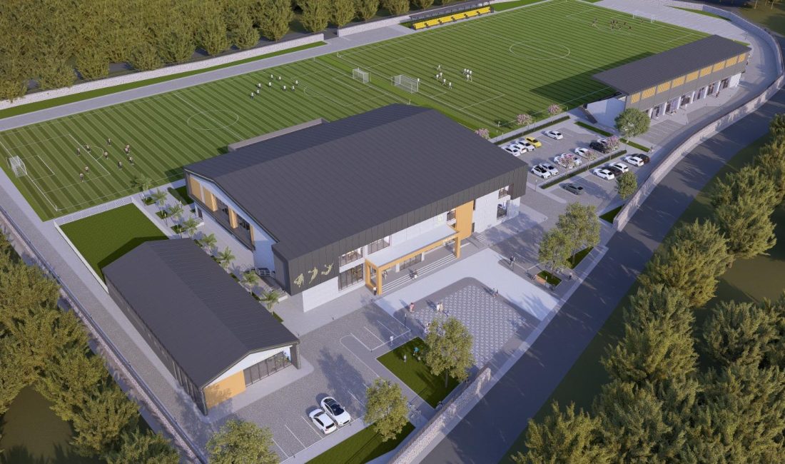 Kocaeli Büyükşehir Belediyesi tarafından Gölcük’te yapımı sürdürülen Sporcu Gençlik Eğitim