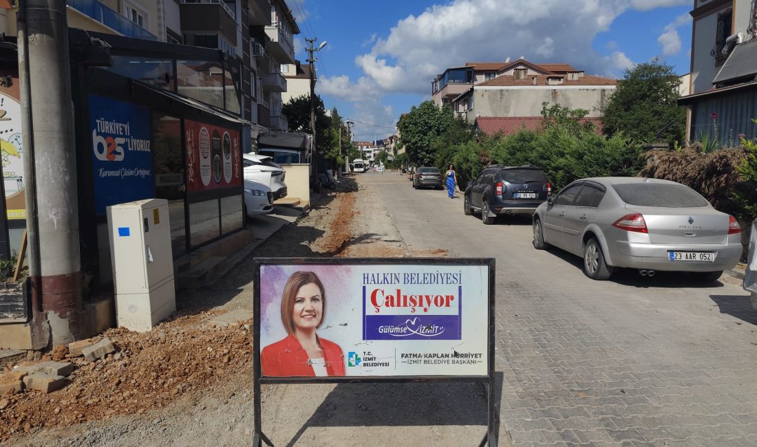 
İzmit Belediyesi Yenişehir Mahallesi’nde SEDAŞ çalışmaları sonrası tahrip olan alanlarda