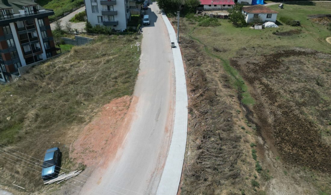 İzmit Belediyesi Fen İşleri Müdürlüğü ekipleri, Gündoğdu Mahallesi Akgüneş Sokak’ta