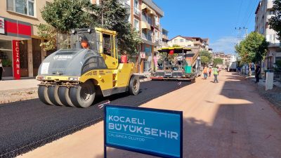 Kocaeli Büyükşehir Belediyesi, Körfez ilçesi Atalar Mahallesi’nde altyapı çalışmaları nedeniyle