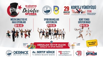 Derince Belediyesi, 30 Ağustos Zafer Bayramı’nın 104. yıl dönümü dolayısıyla