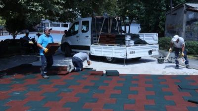 Darıca Belediyesi, Okul Caddesi’nde 1.200 metrekarelik alanın çevre düzenlemesi için