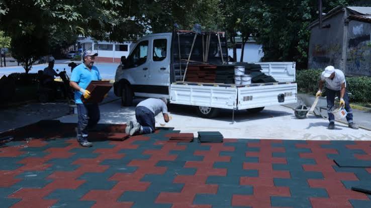 Darıca Belediyesi, Okul Caddesi’nde 1.200 metrekarelik alanın çevre düzenlemesi için