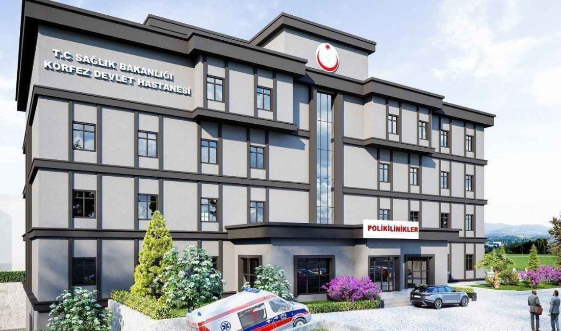 Kocaeli Körfez Devlet Hastanesi, ek hizmet binasının iç ve dış
