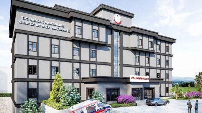 Kocaeli Körfez Devlet Hastanesi, ek hizmet binasının iç ve dış
