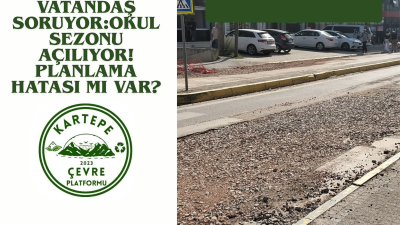 Yeni eğitim-öğretim yılının başlamasına sayılı günler kala Kartepe Çevre Platformu,