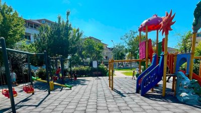 Körfez Belediyesi, park ve yeşil alanlarda çocukların daha rahat ve