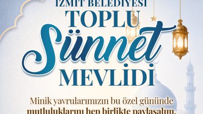 İzmit Belediyesi, çocukların sünnet mutluluğunu paylaşmak ve ailelerin heyecanına ortak