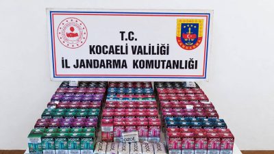 Kocaeli'de jandarma ekiplerince Dilovası ve Gebze'de 3 araçta yapılan aramalarda