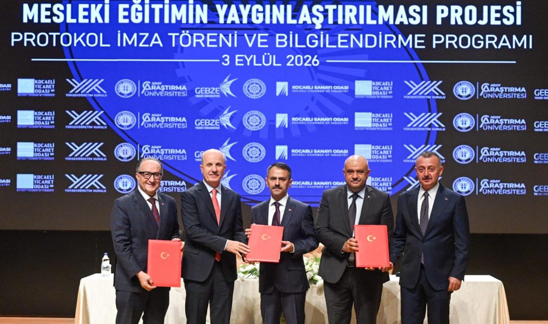 Kocaeli’de yükseköğretimde mesleki eğitimin yaygınlaştırılması amacıyla önemli bir iş birliğine