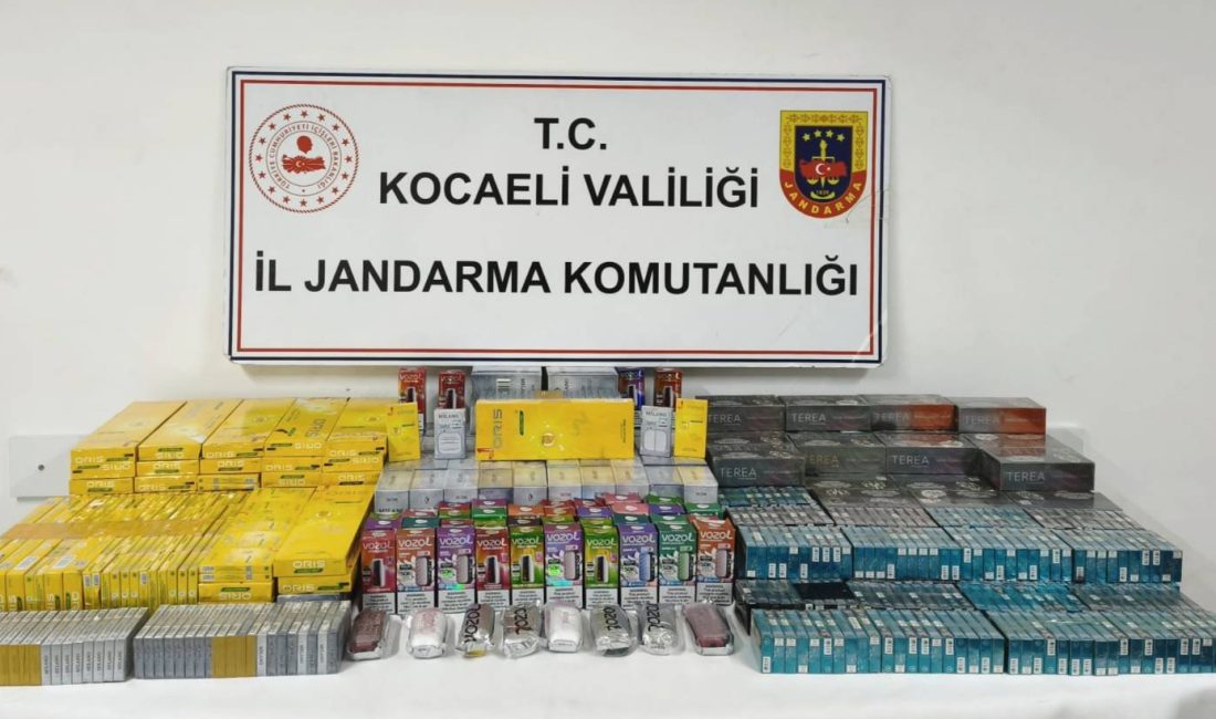 Kocaeli İl Jandarma Komutanlığı ekiplerinin kaçakçılık suçlarıyla mücadele kapsamında yürüttüğü