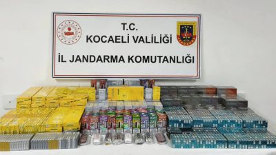 Kocaeli İl Jandarma Komutanlığı ekiplerinin kaçakçılık suçlarıyla mücadele kapsamında yürüttüğü